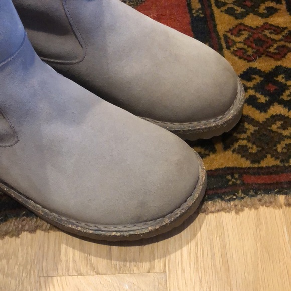 Birkenstock Uppsala Shearling Gray Taupe/Soft Pink NEW IN BOX 7 US/38 EU - Picture 7 of 14